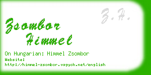 zsombor himmel business card